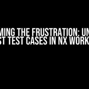 Overcoming the Frustration: Unable to Run Jest Test Cases in Nx Workspace?