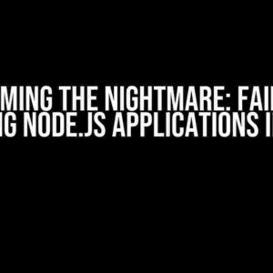 Overcoming the Nightmare: Failure on Deploying Node.js Applications in cPanel